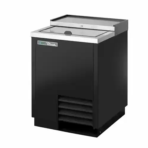 True TD-24-7-HC 24 1/2″ Black Horizontal Bottle Cooler, Refrigerant R290, Capacity 12 oz. Btls. 4.5 Cases