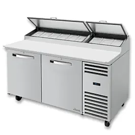 True TPP-AT-67-HC~SPEC3 67″ Spec Series Two Solid Door Pizza Prep Table with Refrigerated Base & Alternate Top