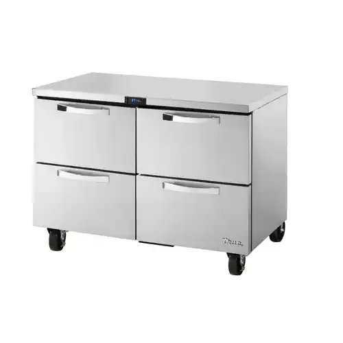 True TUC-48D-4-HC~SPEC3 48″ Undercounter Refrigerator with 2 Sections, 4 Drawers, 12 Cu. Ft, Refrigerant R290