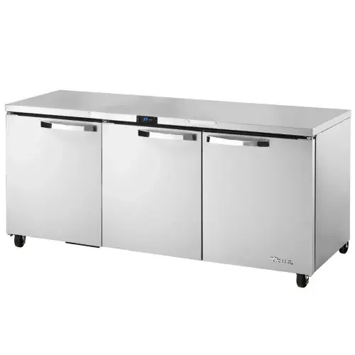 True TUC-72-HC~SPEC3 72″ W Reach-In Undercounter Refrigerator, 3 Sections, 3 Solid Doors, 19 Cu. Ft, Refrigerant R290