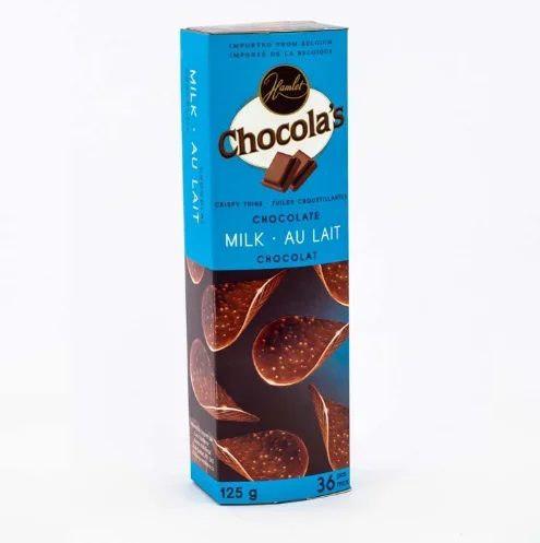 Tuiles croustillantes au chocolat au lait 125g