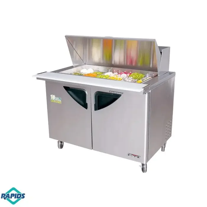 Turbo Air 2 Door Mega-Top Sandwich Unit, Holds 18 Pans