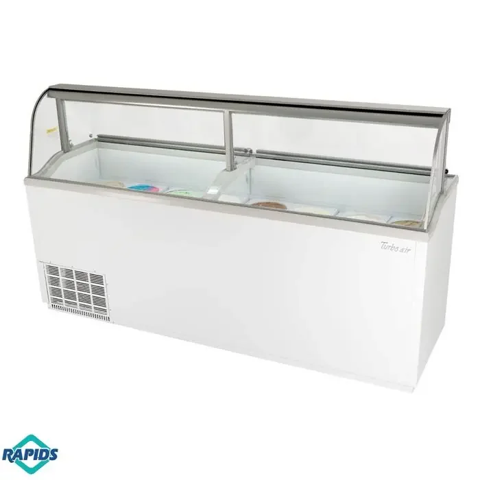 Turbo Air TIDC-91W-N ice Cream Display Dipping Freezer 28 Tubs