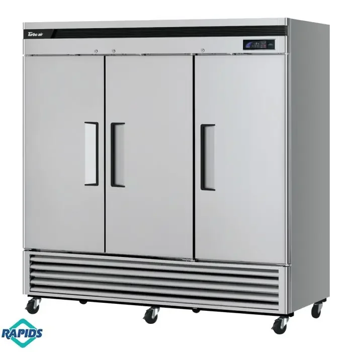 Turbo Air TSF-72SD-N 3 Solid Door Reach-in Restaurant Freezer