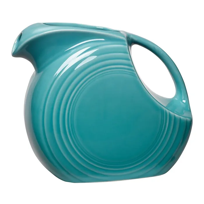 Turquoise Large Disk Pitcher