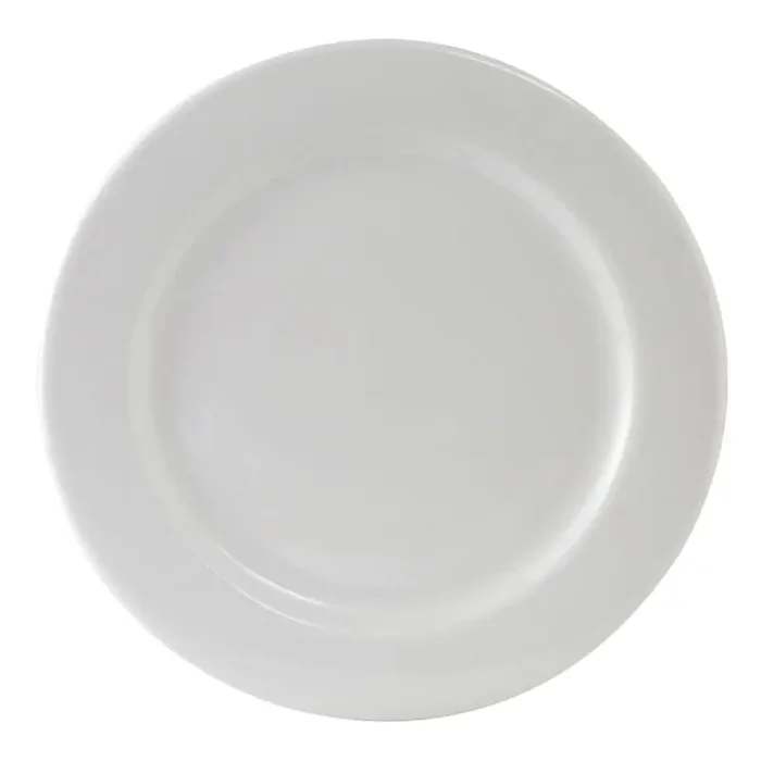 Tuxton ALA-120 Alaska 12″ Rolled Edge White Plate – 12 / CS