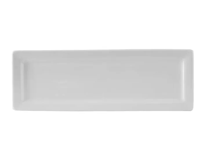 Tuxton BWH-1603 16″ White Rectangular Plate – 12 / CS