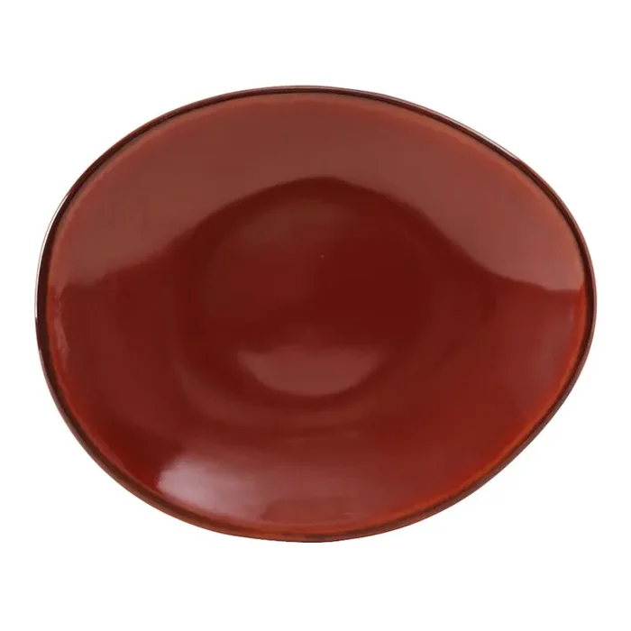Tuxton GAR-651 Artisan Red Rock 10″ Ellipse Plate – 12 / CS