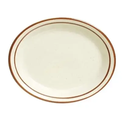 Tuxton TBS-013 Bahamas 11-1/2″ Eggshell Oval Platter – 12 / CS