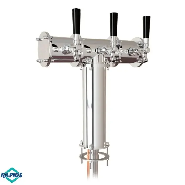 UBC Terra Tower 3 Faucets Stainless Steel