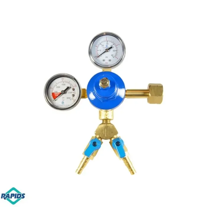 Ultra Flow DTR1002-2 Dual Gauge Dual Outlet Beer CO2 Regulator