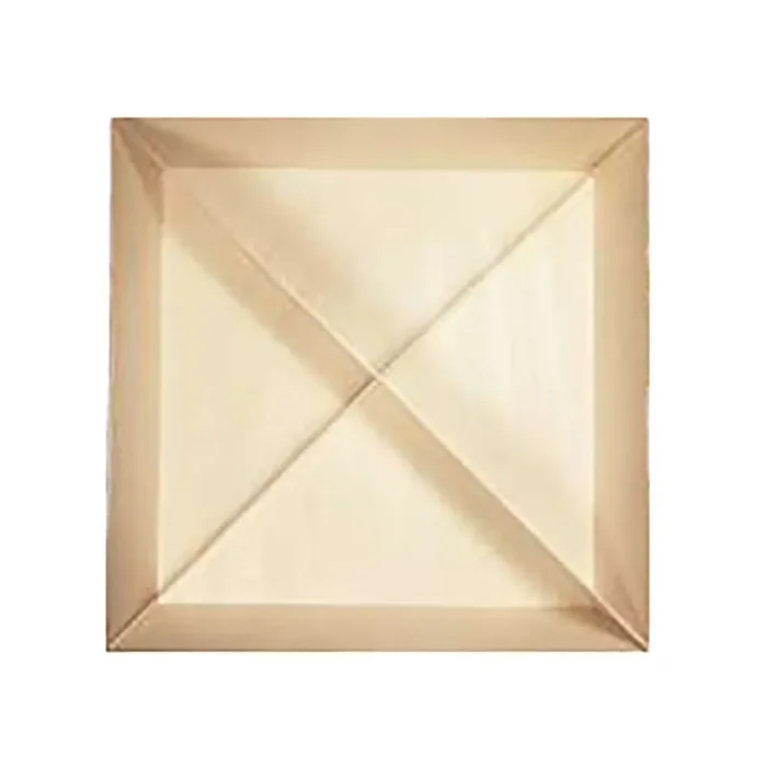 Verterra TG-DE-12DH 12″ Square Tray w/ Diagonal Partition – 25 / CS