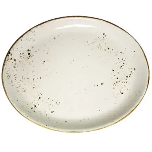 Vertex China LTW-14 13-1/2″ Terra White Oval Platter – 12 / CS