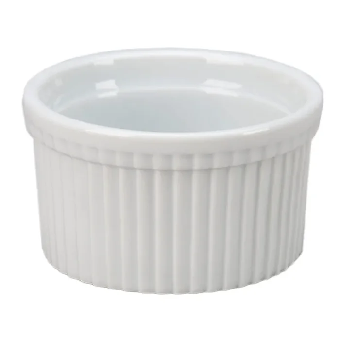 Vertex China RMK-2-P Market Buffet 2 Oz White Fluted Ramekin – 48 / CS