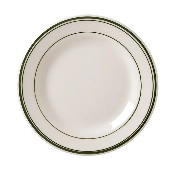 Vertex DMG-16 Del Mar Green 10.5″ Rolled Edge Plate – 12 / CS