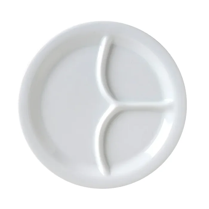 Vertex® China CAT-83 Catalina 3-Compartment Plate – 24 / CS