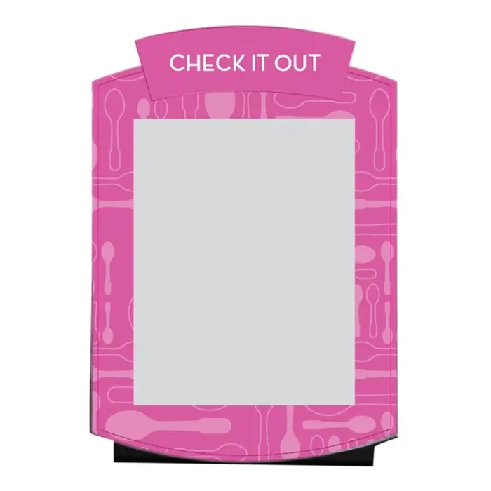 VGS VA-20-LTC-LT Baskin Robbins Check It Out Countertop Menu Board