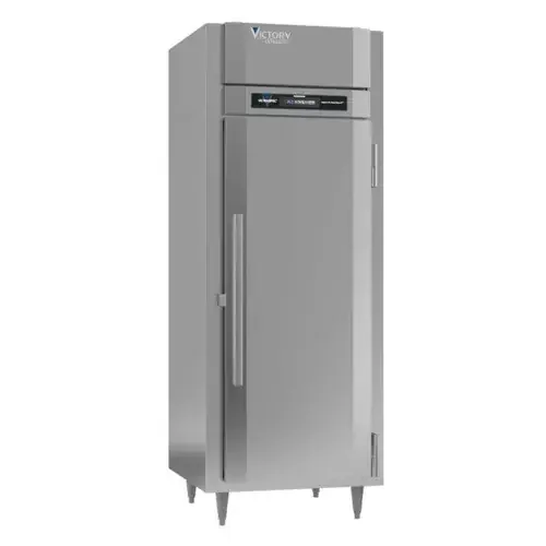 Victory Refrigeration RS-1D-S1-EW-HC 31.25‘‘ 24.08 cu. ft. Top Mounted 1 Section Solid Door Reach-In Refrigerator
