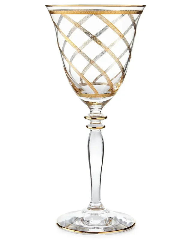 Vietri Lattice Wine Glass