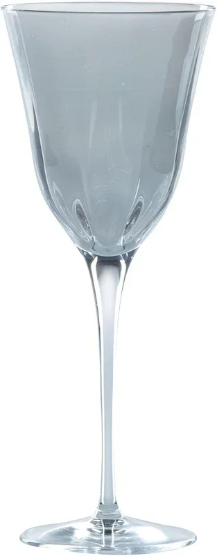 Vietri Optical Goblet, Smoke Gray