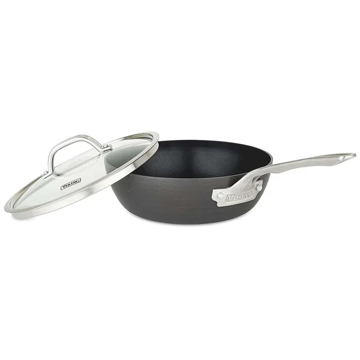 Viking Hard Anodized Nonstick 3-Quart Saucier Pan, Gray