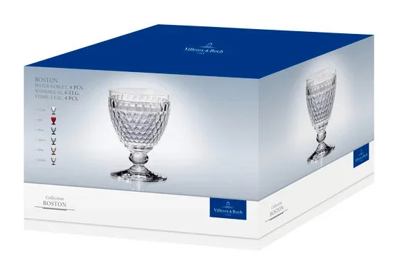 Villeroy & Boch Boston WATER GOBLETS SET/4