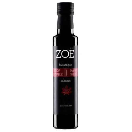 Vinaigre balsamique blanc infusé à l’érable 100 ml – Zoë
