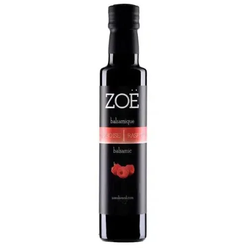 Vinaigre balsamique blanc infusé à la framboise 100 ml – Zoë