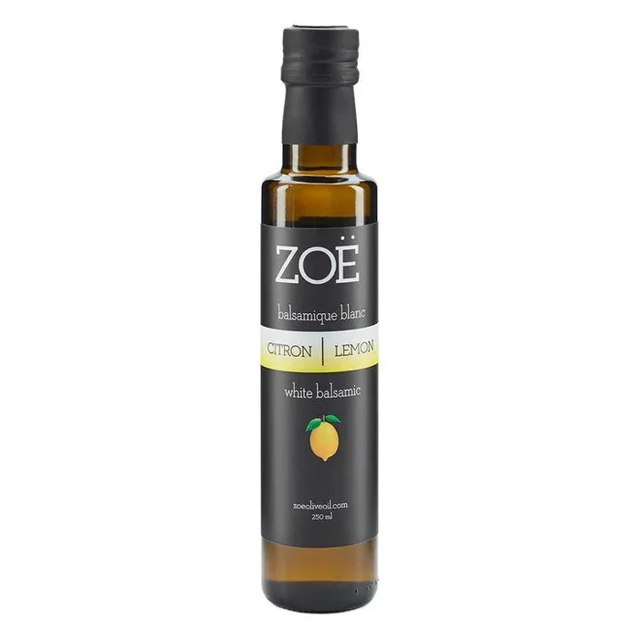 Vinaigre de balsamique blanc infusé au citron 250 ml – Zoë