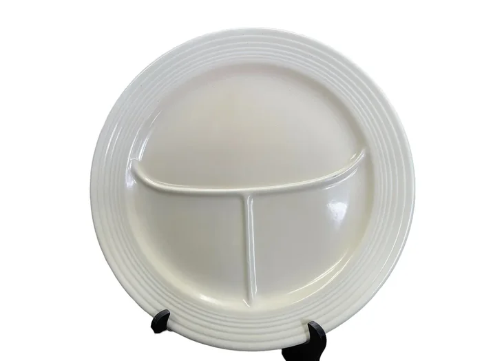 Vintage Fiesta 11.5″ Divided Plate Ivory Compartment Plate