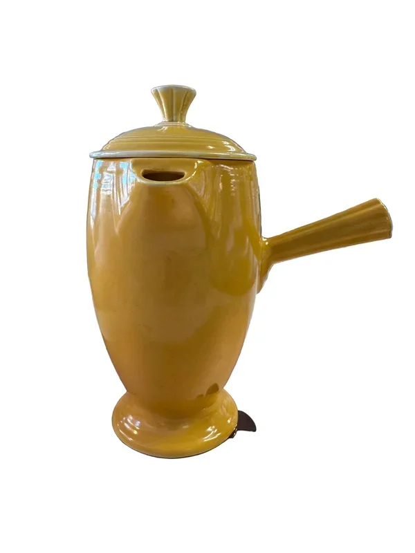 Vintage Fiesta Demitasse Yellow Coffee Server Pot