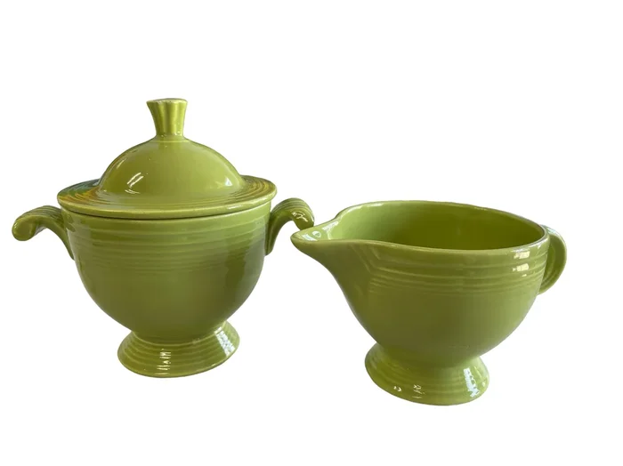 Vintage Original Chartreuse Cream and Sugar SET