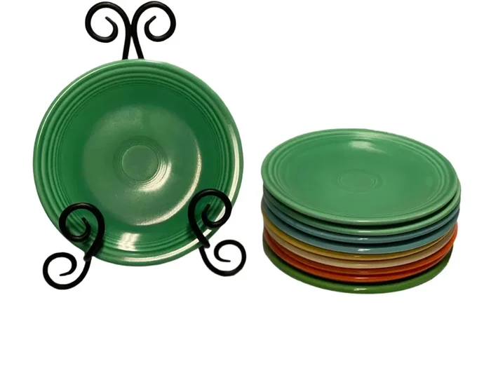 Vintage Original Green 6.5″ Plate Bread Plate