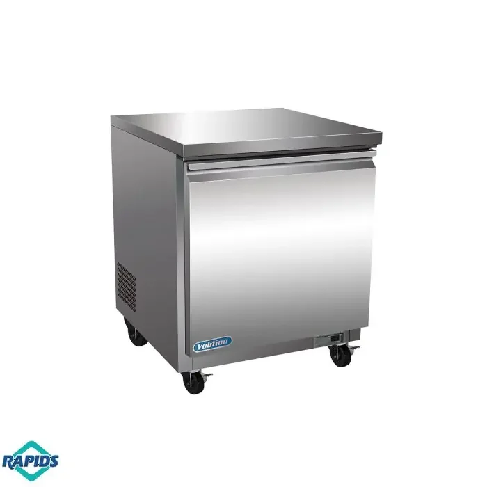 Volition VUC28R Single Solid Door One Section Under Counter Refrigerator 28″