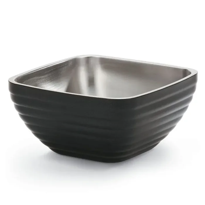 Vollrath 4763460 Black S/S Square Beehive Style 3.2 Quart Bowl