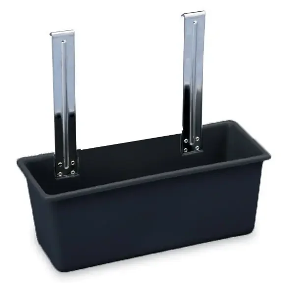Vollrath® 97290 Black Hanging Silver Bin For Carts