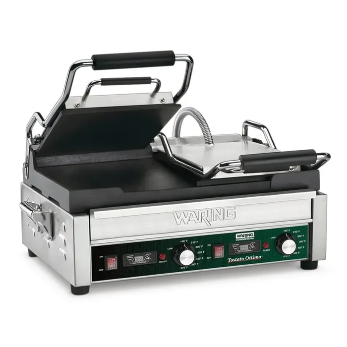 Waring WFG300T Tostato Ottimo 240V Double Italian-Style Grill w/ Timer