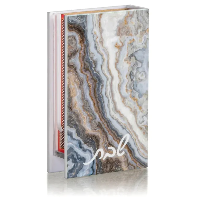 Waterdale Collection Agate Matchbox, 3×5, Taupe