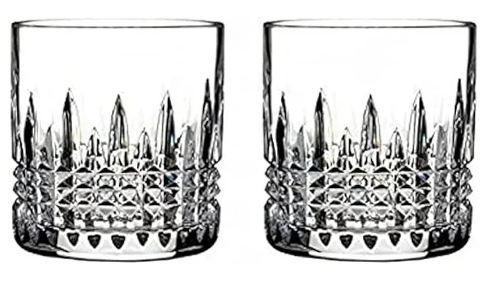 Waterford Connoisseur Lismore Diamond Straight Tumbler Set of 2
