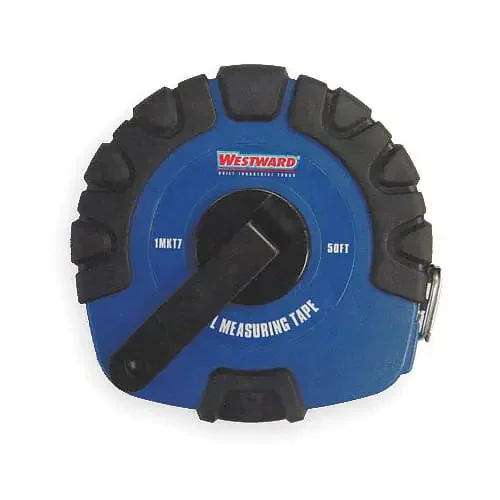Westward 1MKT7 50 Ft. Manual Rewind Measuring Tape