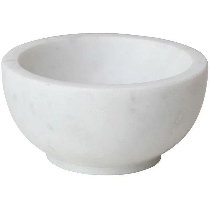 White Marble Bowl 5”