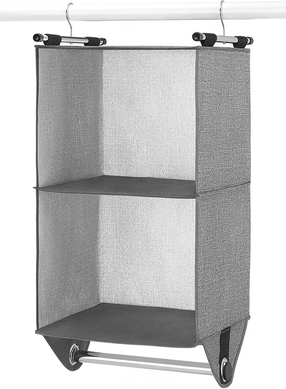 Whitmor CrossHatch 2-Section Hanging Closet Organizer