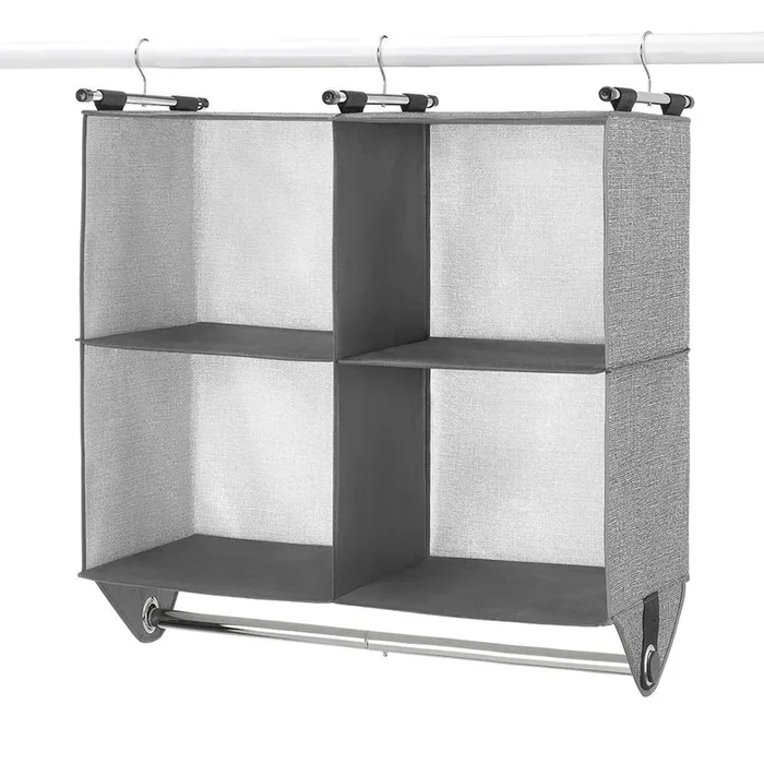 Whitmor CrossHatch 4-Section Hanging Closet Organizer