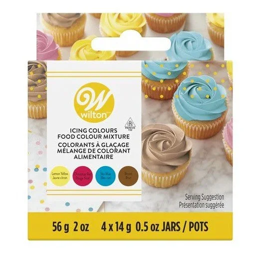 Wilton Edible Icing Colour Kit 4-Pack – Primary