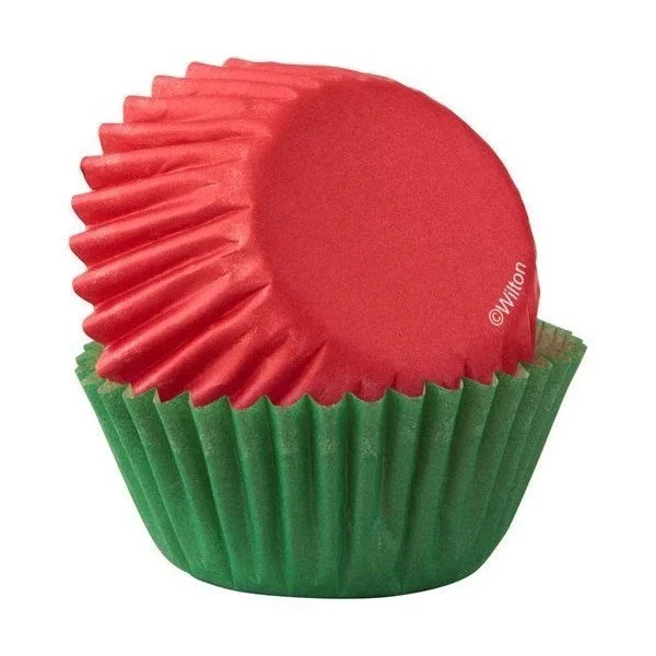 Wilton Red And Green Assorted Mini Cups 100ct