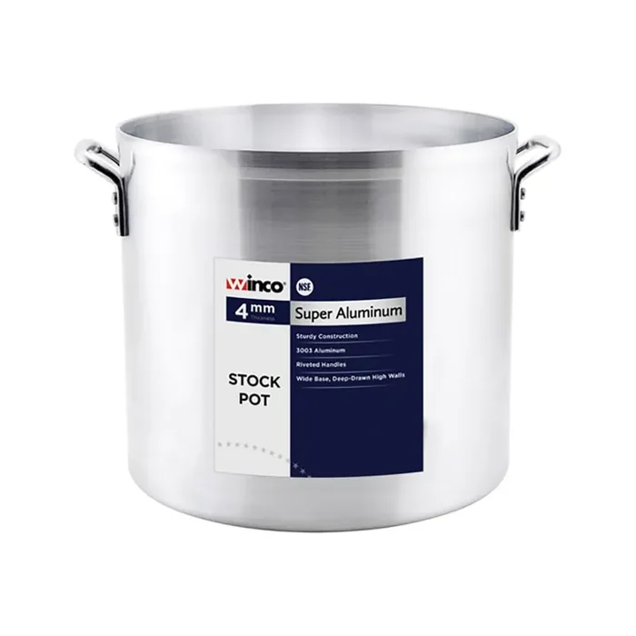 Winco ALST-32 Aluminum 32 Quart Stock Pot without Cover