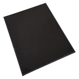Winco LMS-811BK Black Leatherette Single Panel Menu Cover, 8-1/2″ x 11″