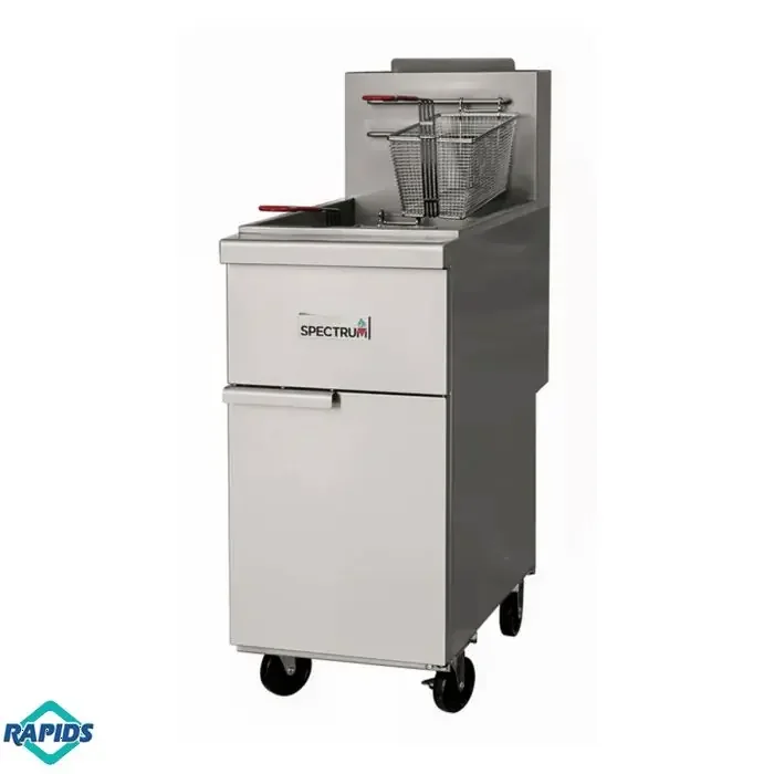 Winco NGGF-70-NG Spectrum 70lb Gas Floor Fryer Natural Gas