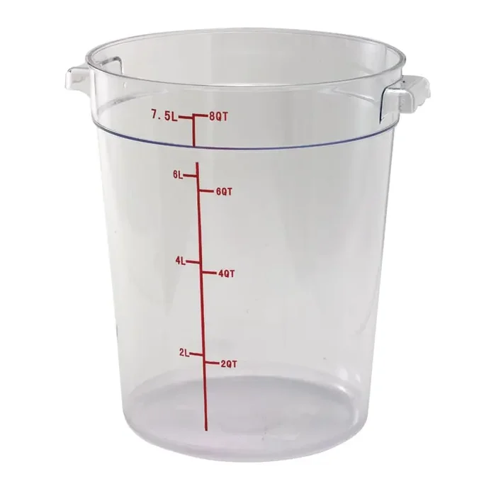 Winco PCRC-8 Round 8 Quart Storage Container