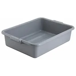 Winco PL-5G 20-1/4″ x 15-1/2″ Gray Polypropylene Dish Box